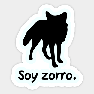 I'm A Fox (Spanish, Masculine) Sticker